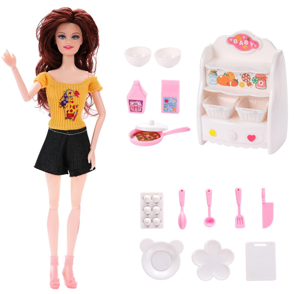 Кукла шарнирная 30 см игровой набор для девочки #1