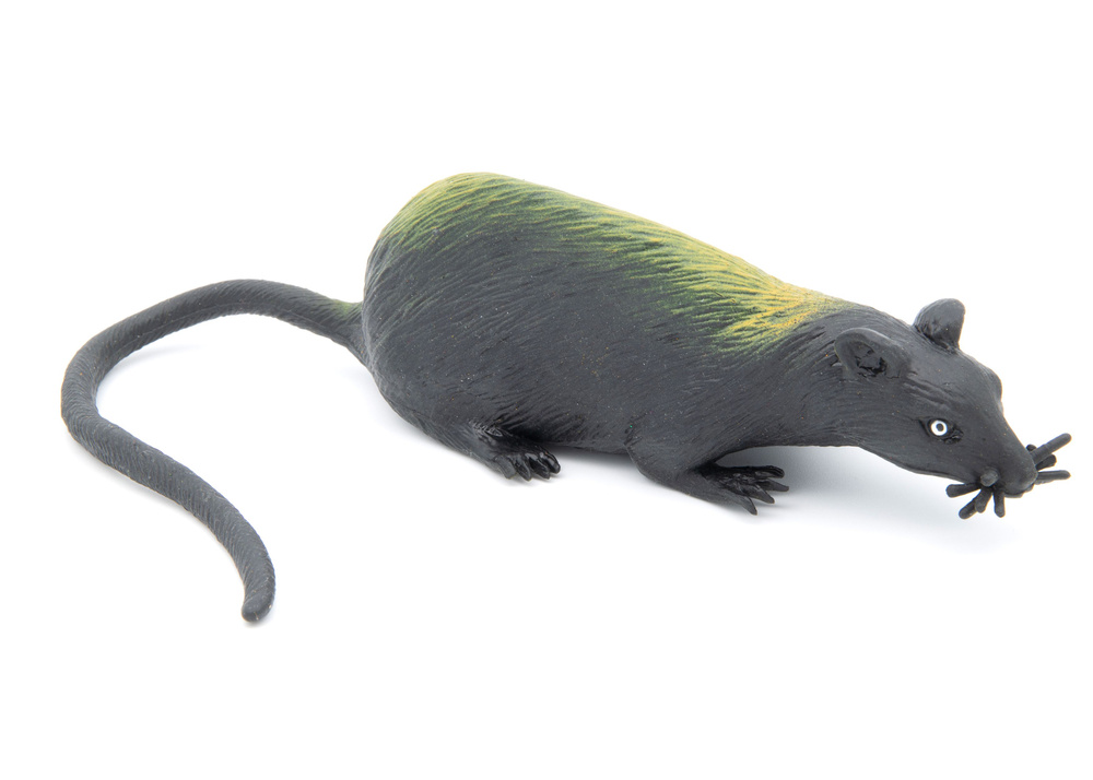 Игрушка-тянучка антистресс "Черная крыса" 13,5 см. A101DB / фигурки животных из термопластичной резины #1