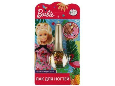 Лак для ногтей Милая Леди Барби с блесткамизолотой #1