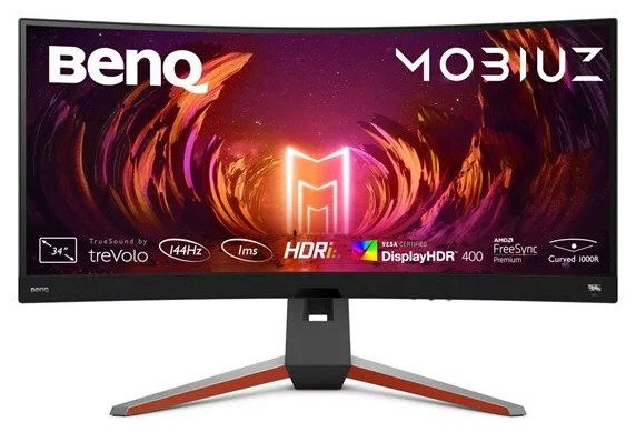 BenQ 34" Монитор 34" EX3410R MOBIUZ Curvature 1000R VA LED 3440x1440 60Hz 2(1)ms 21:9 350(400)cd/m2 1_483731 #1