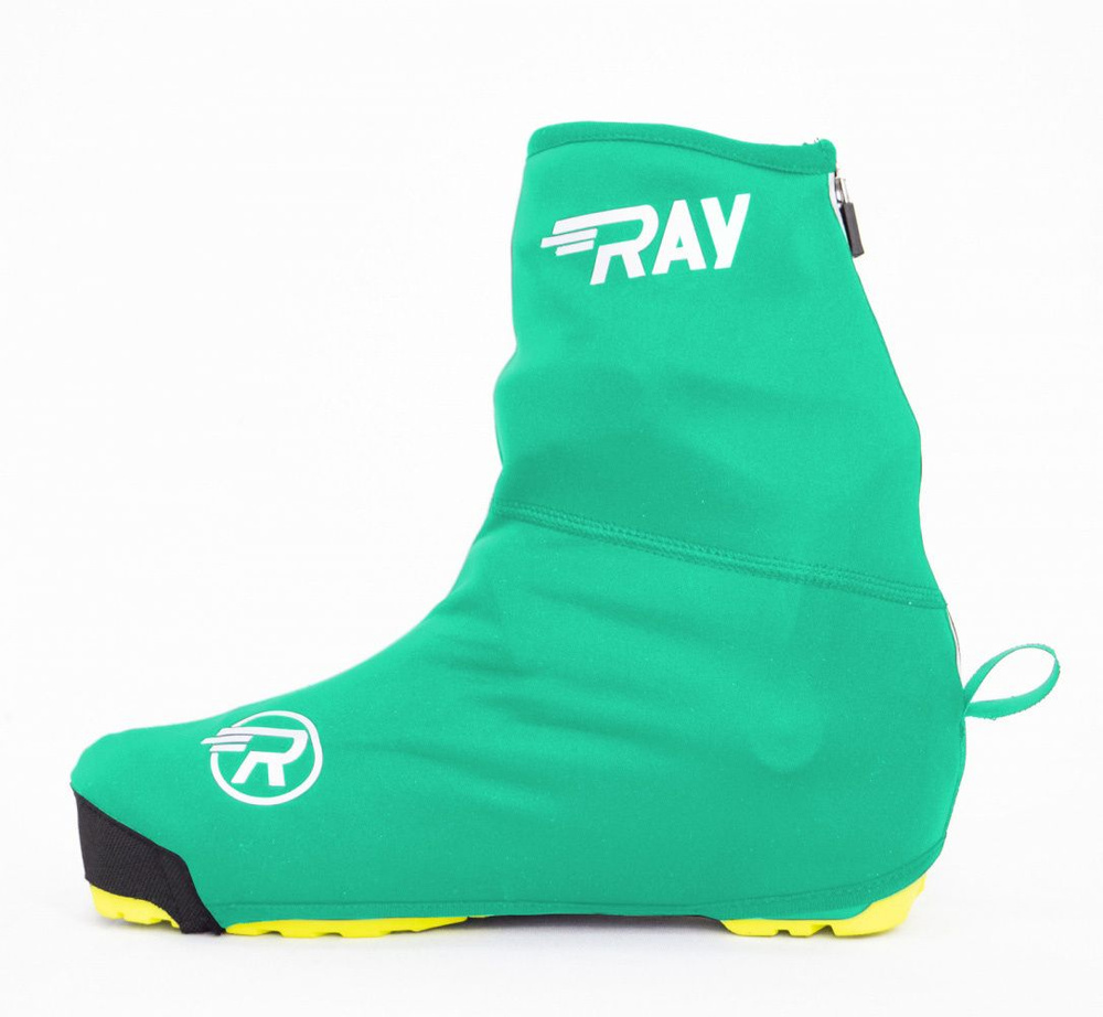 Чехлы на лыжные ботинки BootCover RAY бирюзовые со светоотражающими вставками (35-38 размер)  #1