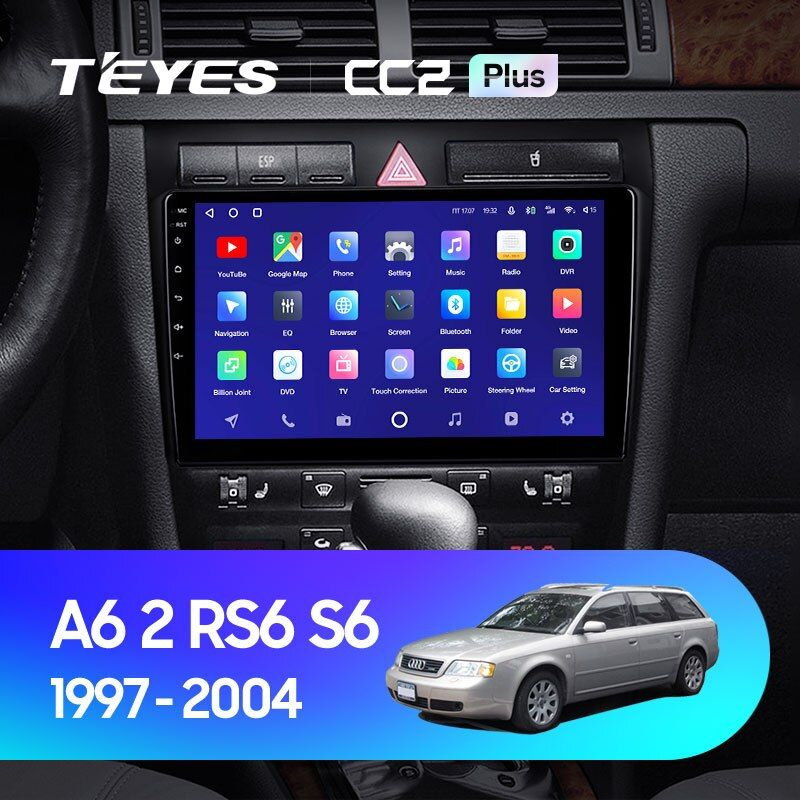 Магнитола для авто, Штатная магнитола TEYES CC2 Plus 9.0" 4 Gb для Audi A6 1997-2004  #1