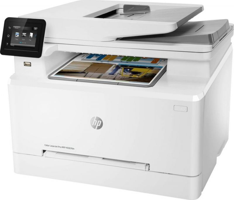 HP МФУ Лазерное Color LaserJet Pro MFP M283fdn, белый, черный #1