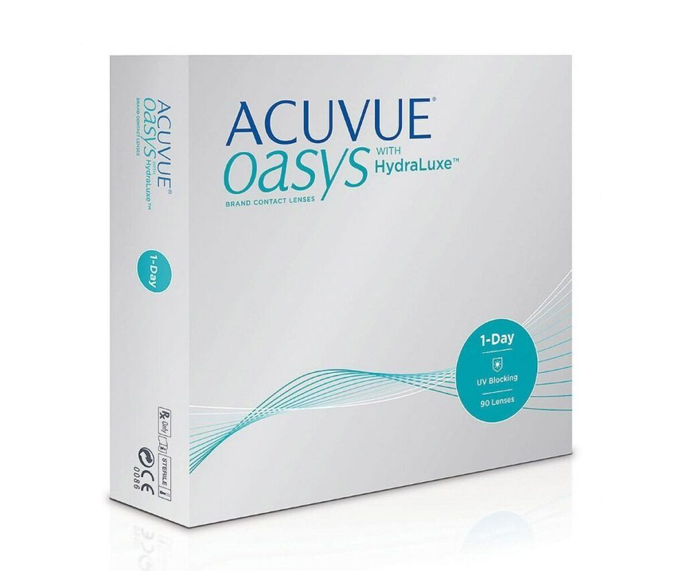 ACUVUE Контактные линзы 1 Day Oasys with HydraLuxe (90 линз) #1