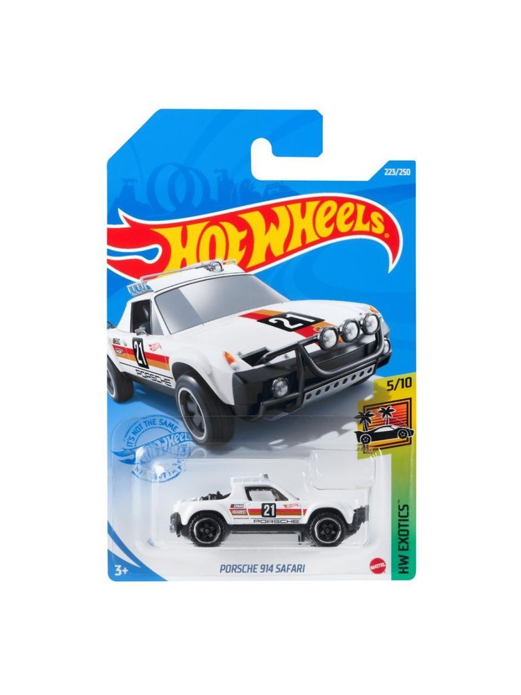 GRY88 Машинка металлическая игрушка Hot Wheels коллекционная модель PORSCHE 914 SAFARI белый  #1