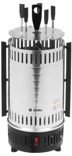 Шашлычница электрическая Delta / Дельта DL-6700 вертикальная температура 255 град.C, мощность 900Вт  #1