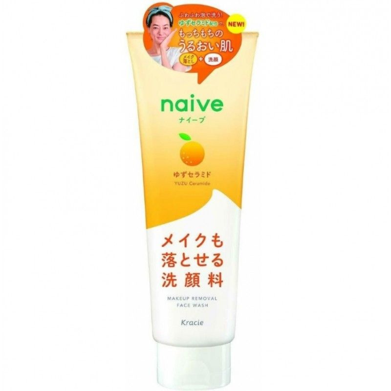 Kracie Naive очищающая Пенка для умывания и снятия макияжа Kracie Naive с церамидами Юдзу, Японский Апельсин #1