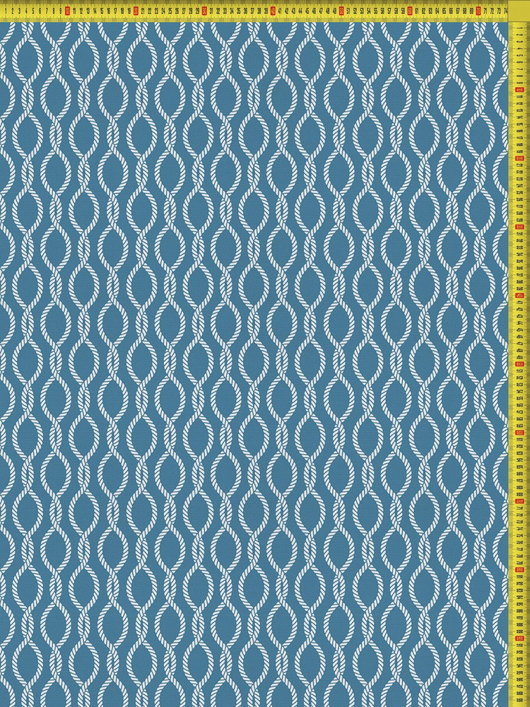 Отрезная ткань для мебели Ambesonne "Веревочное плетение" метражом для рукоделия и шитья, сатен, 185 #1