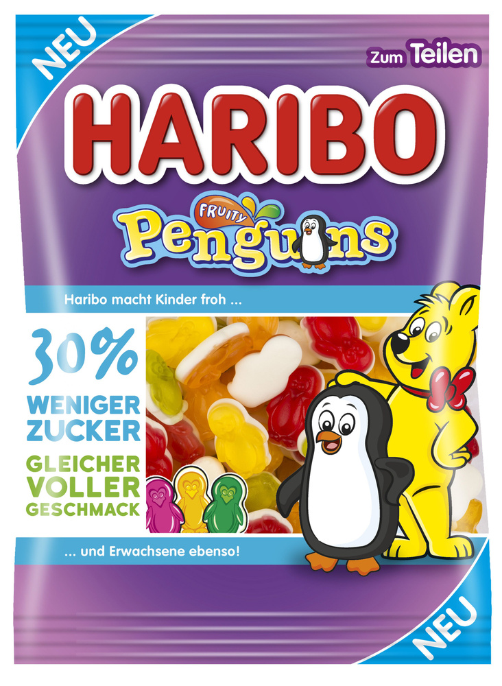 Мармелад жевательный HARIBO Fruity Penguins Фруктовые пингвины 160 г  #1