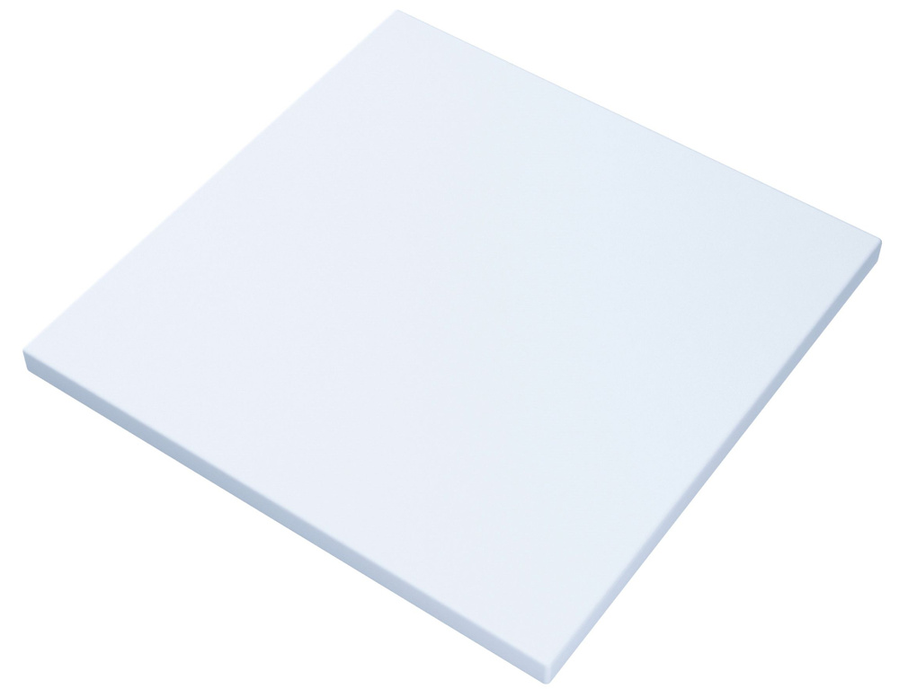 Столешница квадратная из массива сосны, 75x75х4 см, цвет белый  #1