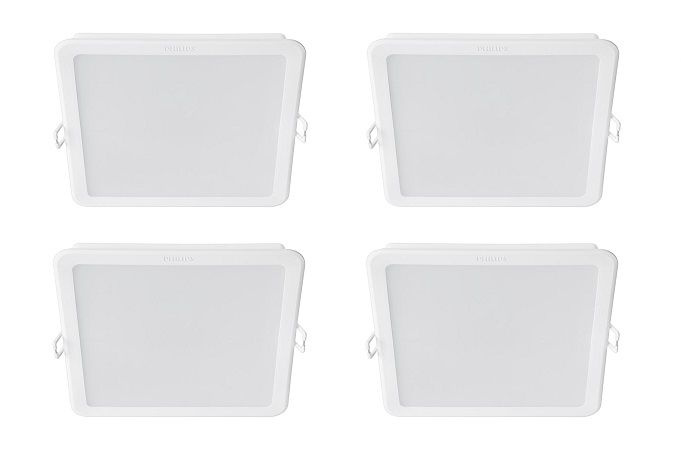 Светильник квадратный Philips 59465 MESON 125 13W WH SQ recessed (13Вт, 960Лм, 6.5К) (4 шт)  #1