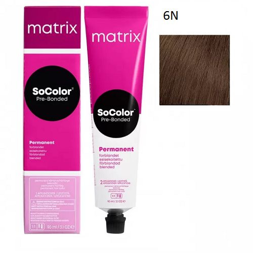 Крем краска MATRIX SoColor Pre-Bonded 6N, 90 мл #1