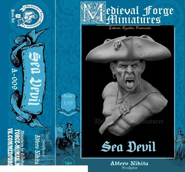 Medieval Forge Miniatures A-009 Бюст Sea Devil #1