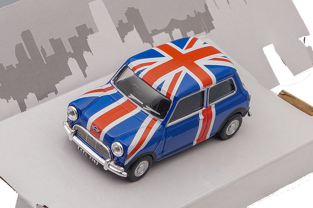 Модель коллекционная mini cooper union jack / мини купер с английским