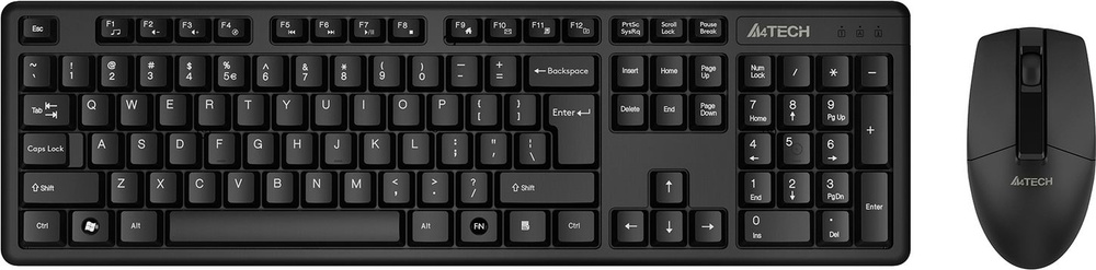 Комплект мышь + клавиатура A4Tech 3330N, черные #1