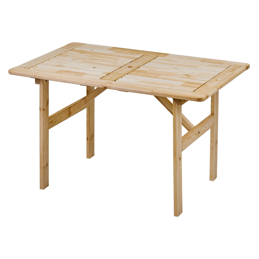 Стол деревянный для сада и дачи, 120*80см, СОЛО #1