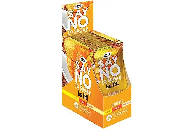 Smart Formula, карамель без сахара Say no to sugar, манго, дыня, кокос-ананас, 60 г (упаковка 10 шт.) #1