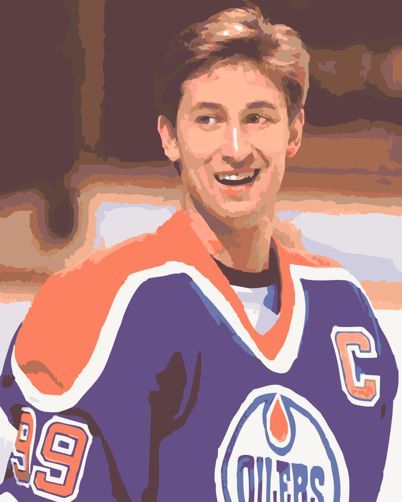 Легенды хоккея Александр Овечкин Евгений Малкин Уэйн Гретцки (Wayne Douglas Gretzky)  #1