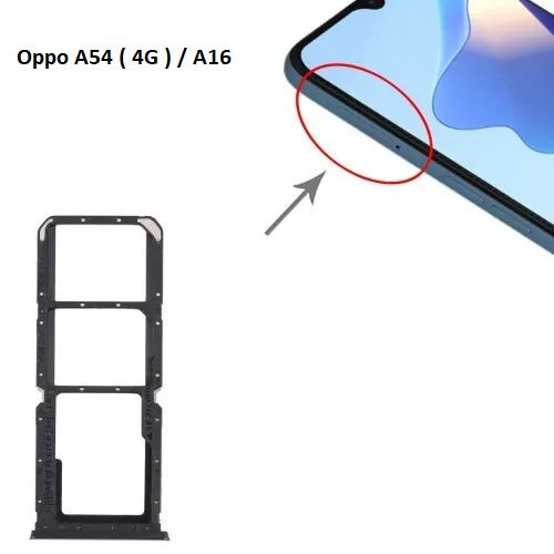 Сим лоток / Держатель сим карты / Контейнер SIM / sim holder SIM для OPPO A54 ( 4G ) / A16 Черный  #1