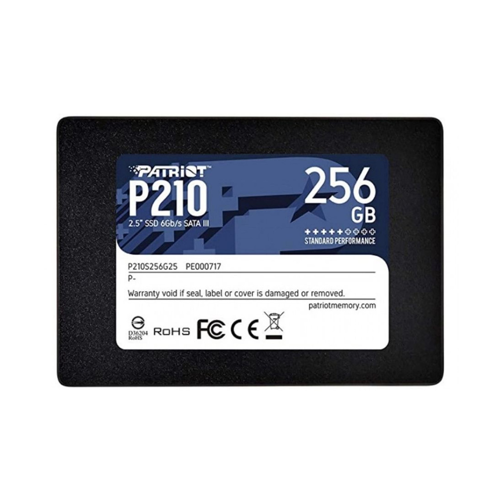 Patriot Memory Внутренний SSD-диск Твердотельный накопитель SSD Patriot P210 256GB SATA (Твердотельный #1