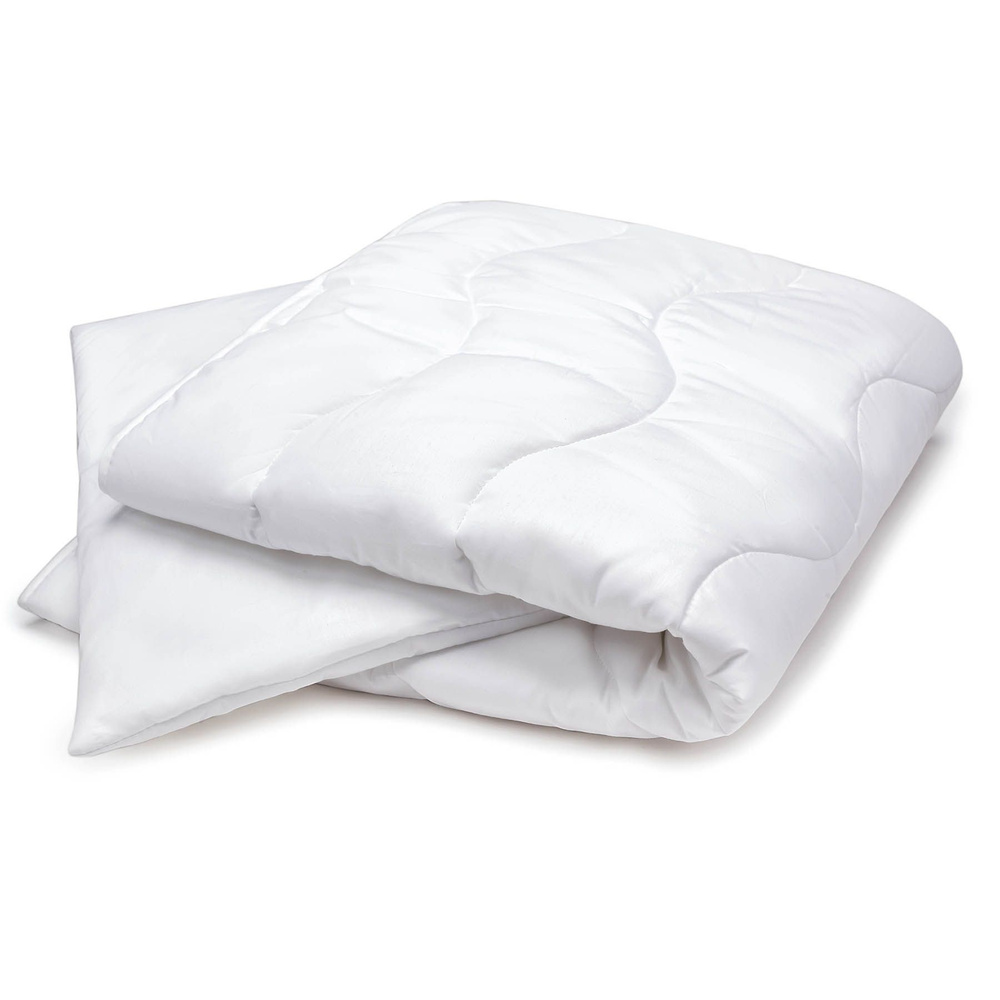 Комплект в кроватку подушка одеяло для новорожденных малышей, 2 предмета  #1