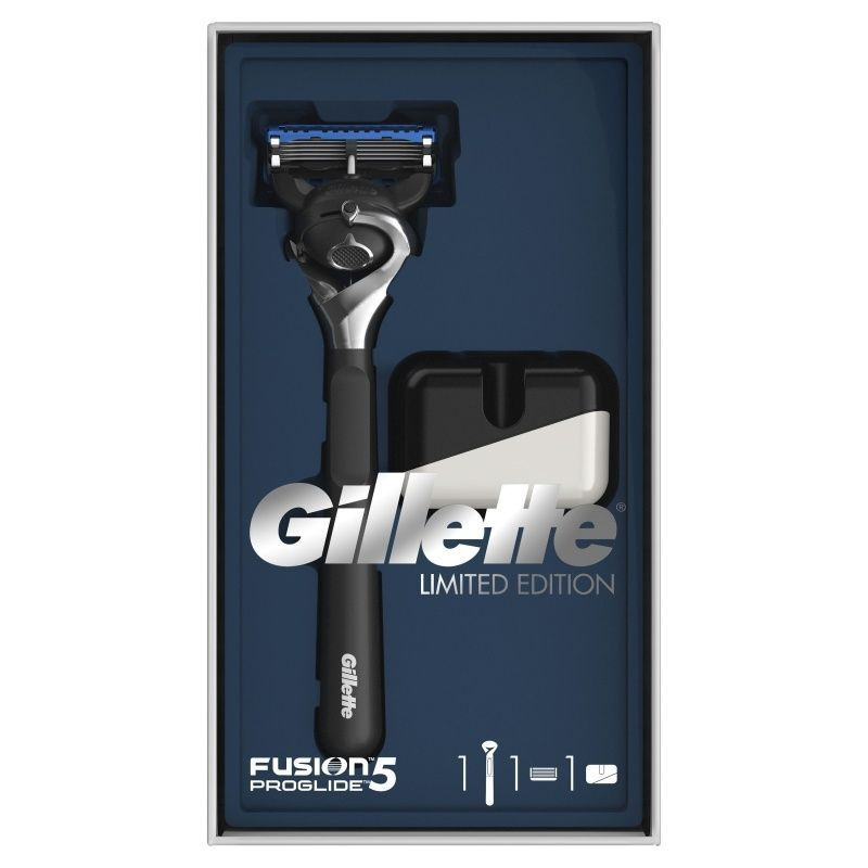 Подарочный набор для мужчин Gillette Fusion ProGlide Flexball, Бритва ,1 сменная кассета, подставка  #1