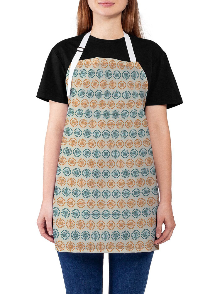 Фартук кухонный JoyArty "Абстрактные одуванчики", универсальный размер для женщин и мужчин  #1