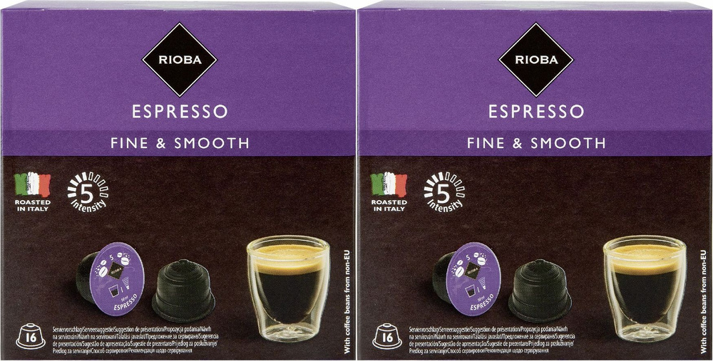 Кофе Rioba Dolce Gusto Espresso в капсулах 7 г х 16 шт, комплект: 2 упаковки по 112 г  #1