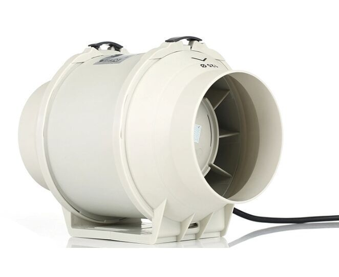 Канальный вентилятор Hon&Guan HF-125P из полипропилена со смешанным потоком  #1