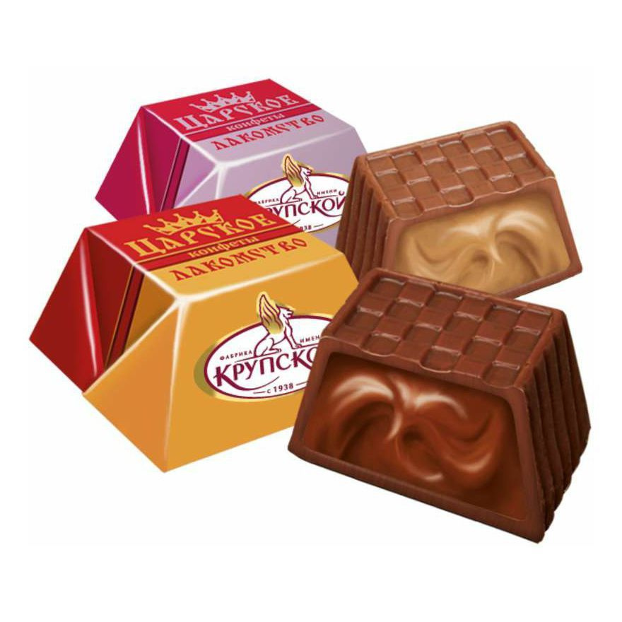 Конфеты шоколадные Фабрика имени Крупской Царское лакомство 220 г  #1