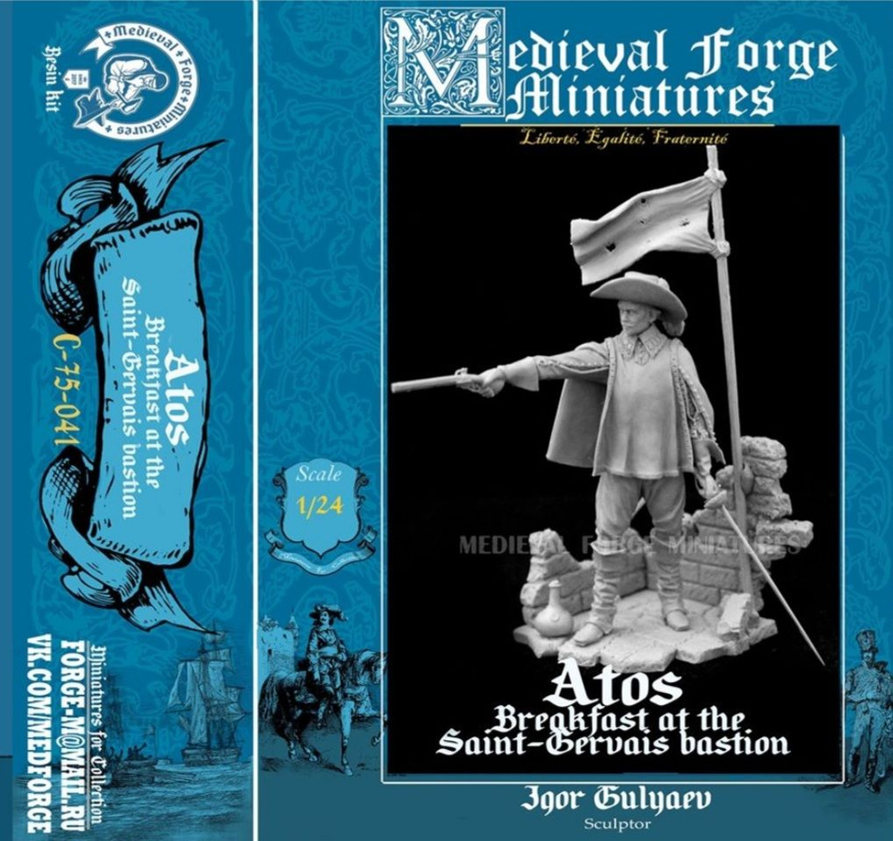 Medieval Forge Miniatures C-75-041 Атос, Завтрак на бастионе Сен-Жерве #1