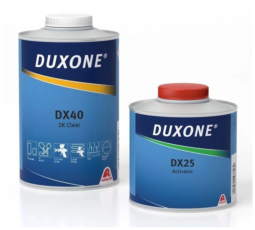 Duxone DX40 лак акриловый универсальный MS 2К 1л+0,5 отверд. #1