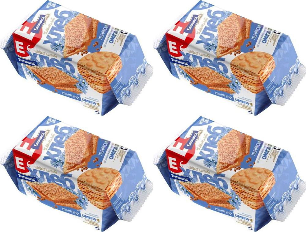 Хлебцы льняные Елизавета, комплект: 4 упаковки по 55 г #1