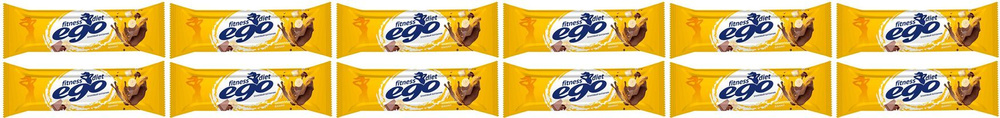 Батончик злаковый Ego fitness банан с молочным шоколадом с витаминами-железом, комплект: 12 упаковок #1