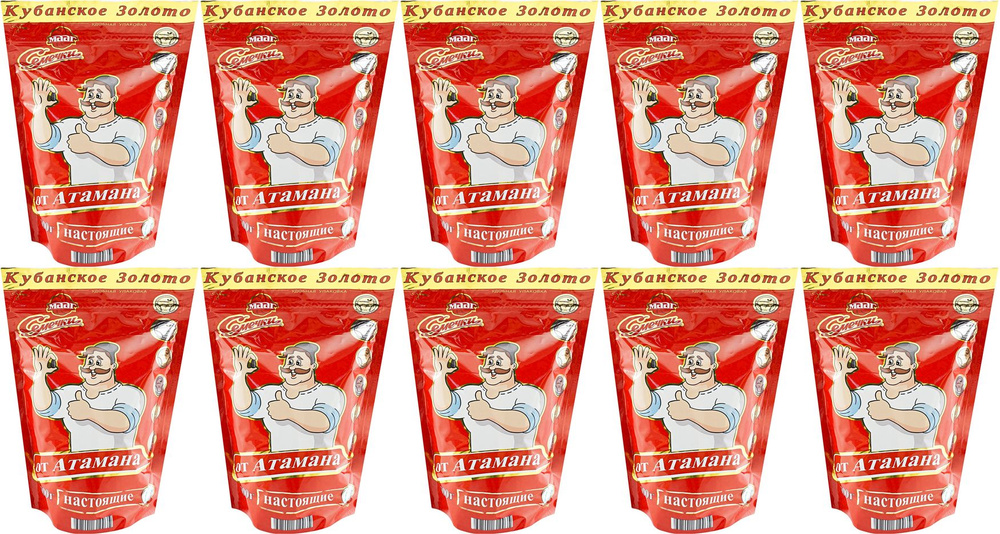 Семечки подсолнечные От Атамана кубанские жареные, комплект: 10 упаковок по 300 г  #1