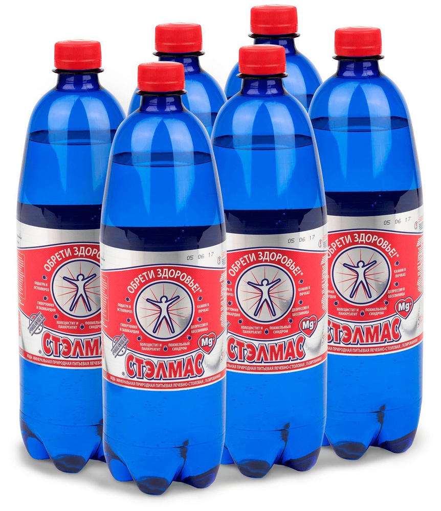 Вода минеральная лечебная STELMAS Mg+ (Стэлмас) 1л х 6шт - купить с ...