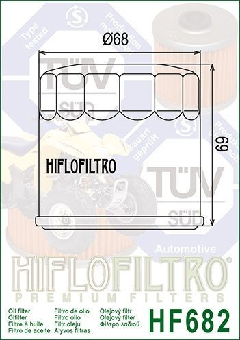 HIFLO FILTRO Фильтр масляный арт. HF682 #1