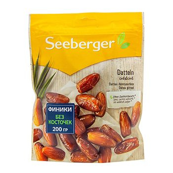 Сухофрукты финики, Seeberger, 200 г, Германия 1шт #1