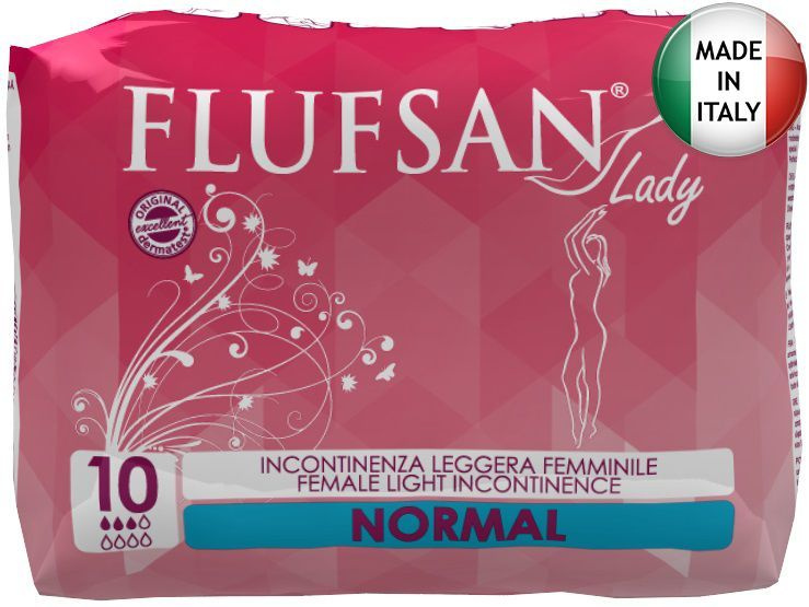 Прокладки женские урологические FLUFSAN Lady Normal 10 шт, послеродовые, прокладки женские ночные, гиппоаллергенные #1