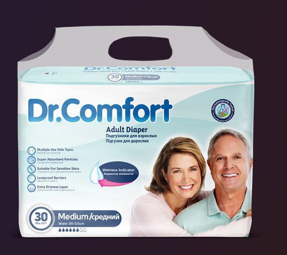 Подгузники для взрослых Dr.COMFORT M 30 шт #1