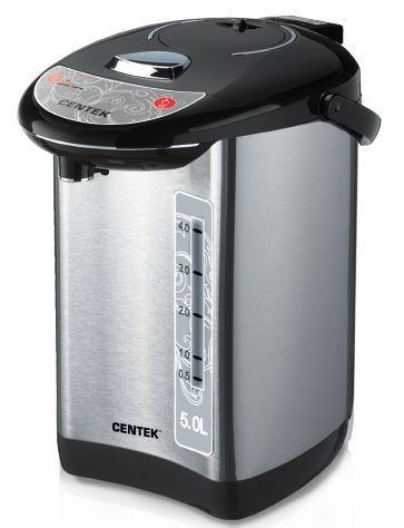 Термопот Centek CT-1083 (сталь) 5.0л 850Вт, 3 способа подачи, повторное кипячение, двойная защита  #1