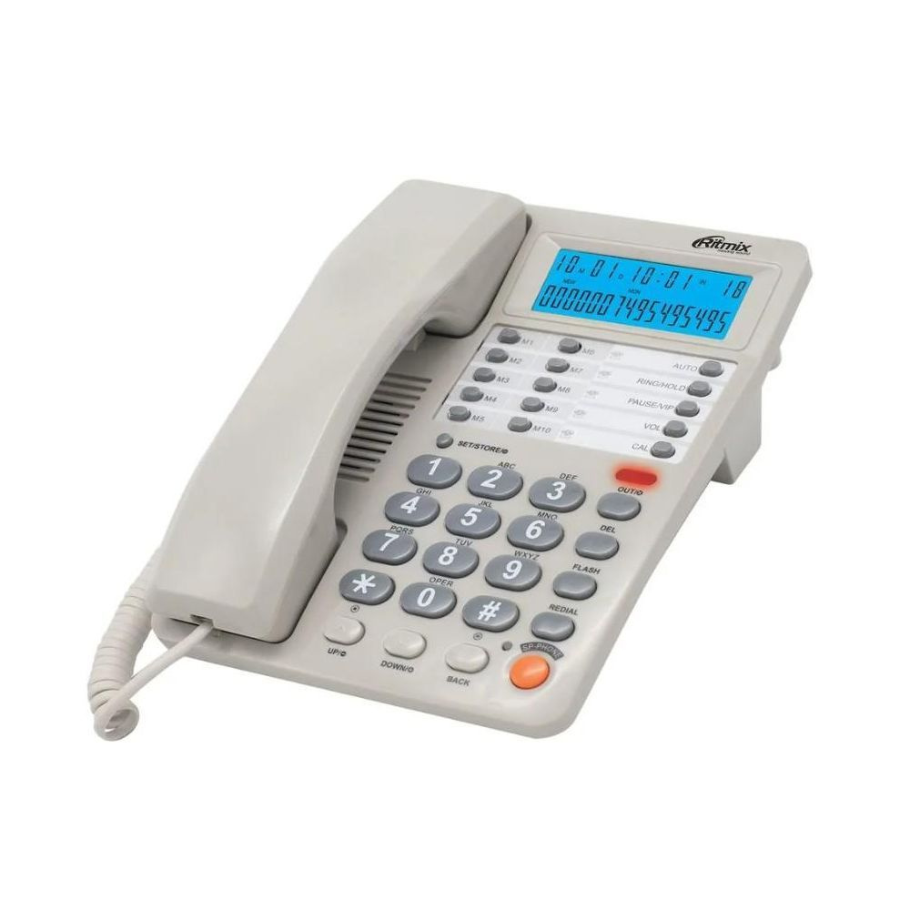 Телефон проводной Ritmix RT-495 белый #1