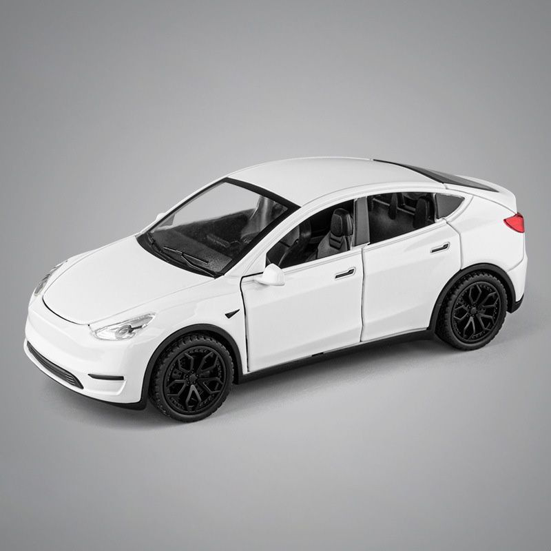Коллекционная металлическая машина Тесла модель Y 1:32 , Игрушечный ...