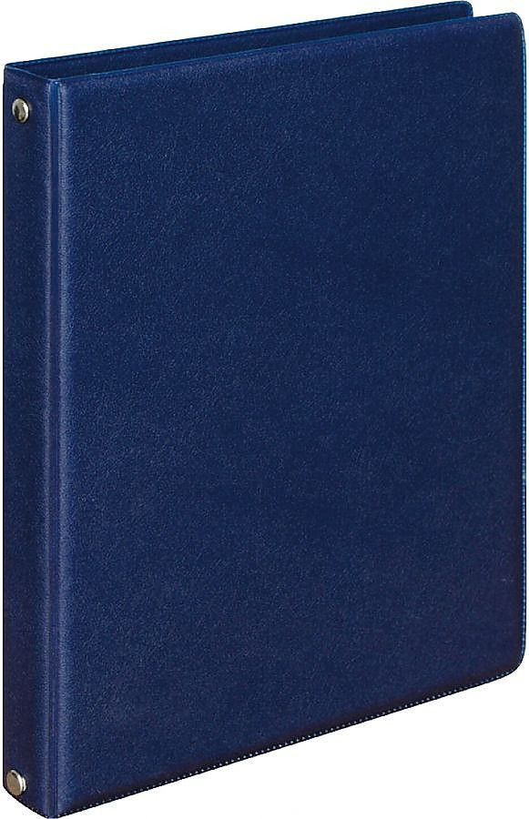 Тетрадь на кольцах Brauberg А5, (180х220 мм), 80 листов, обложка ПВХ, клетка, синий  #1