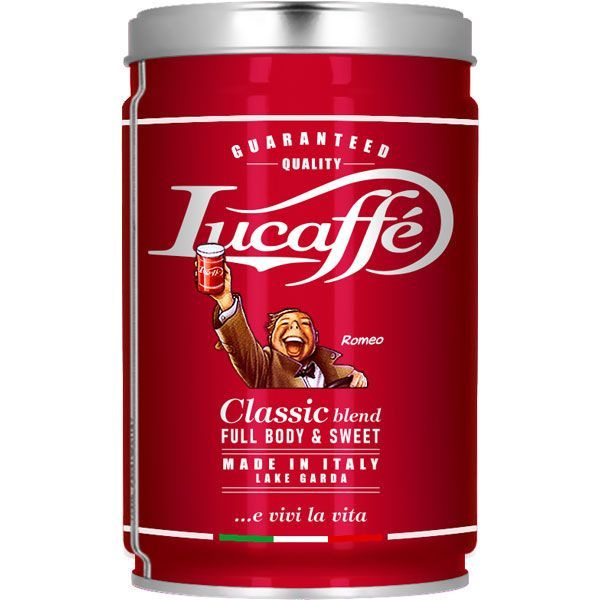 Кофе в зернах Lucaffe Classic, жестяная банка, 250 г #1