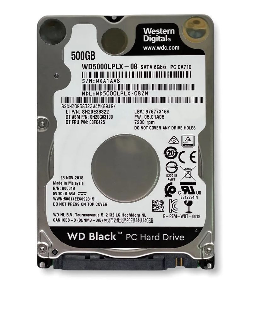 Western Digital 500 ГБ Внутренний жесткий диск (WD5000LPLX)  #1