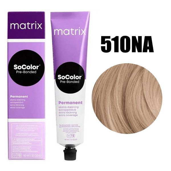 Matrix Перманентная краска для волос с бондером SoColor Pre-Bonded, 510NA (510.01) очень-очень светлый #1