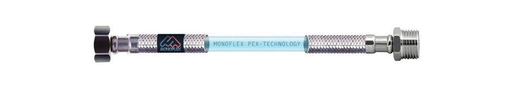 Гибкая подводка для воды 1/2" 30см, гайка-штуцер MONOFLEX Pex-Technology 12мм, 1шт/уп  #1