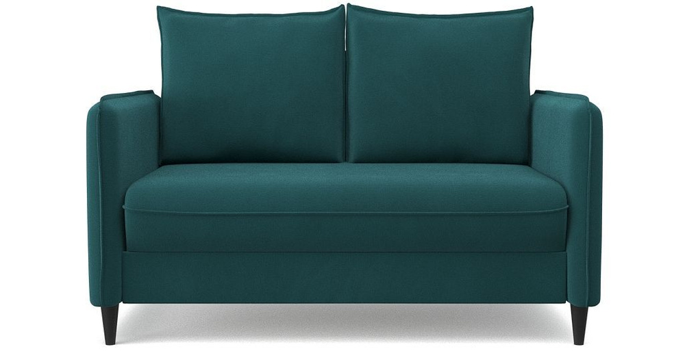 Диван-кровать раскладной PUSHE Фьорд Smart 120, велюр, темно-зеленый  #1