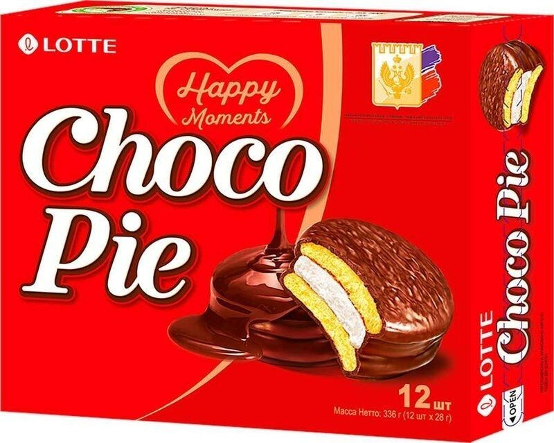 Печенье Lotte Choco Pie глазированное 336 г #1